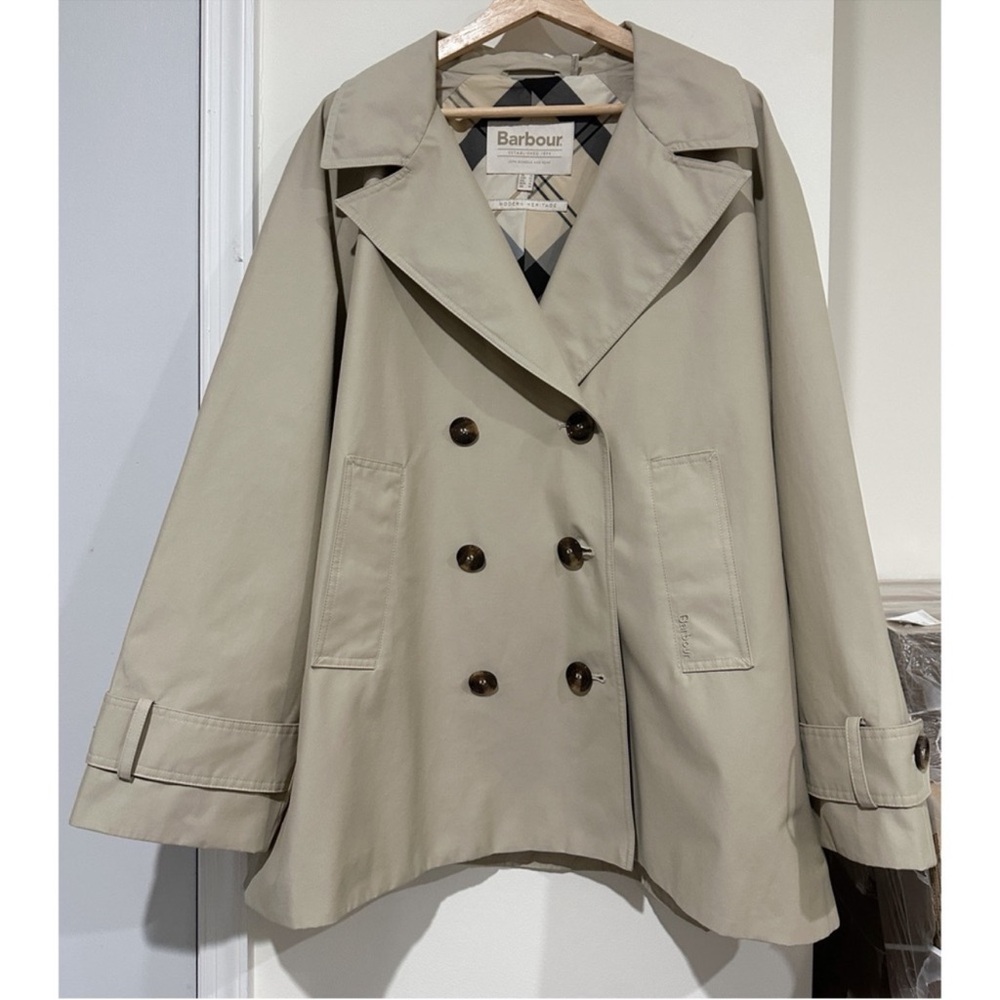 Barbour Maisy Showerproof Double Breasted Jacket - Picture 4 of 16